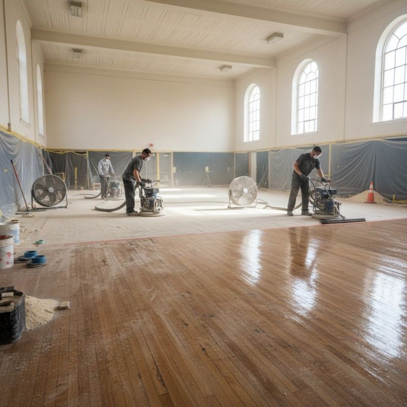 Local Wood Floor Renewal pros at work