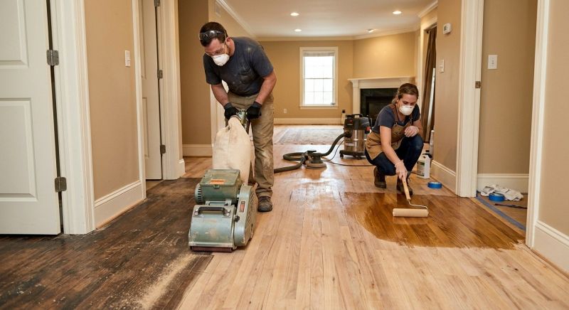 Cabin Floor Refinishing in Olathe, KS