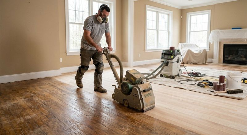 Hickory Floor Refinishing in Overland Park, KS