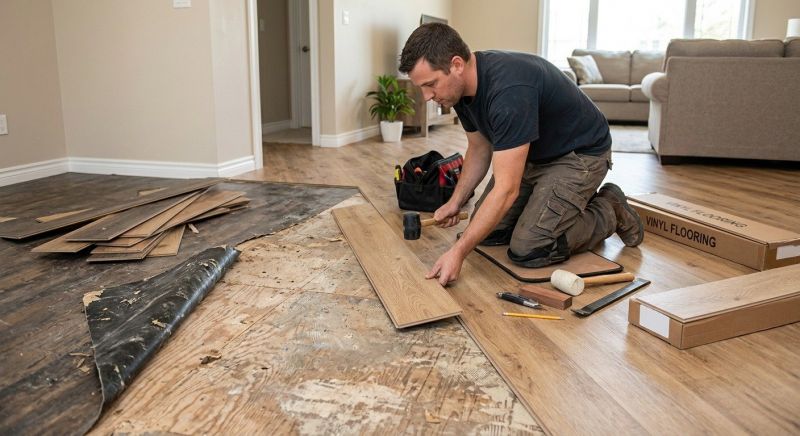 Vinyl Plank Floor Installation in Manassas, VA